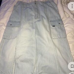 Light Blue Denim Skirt